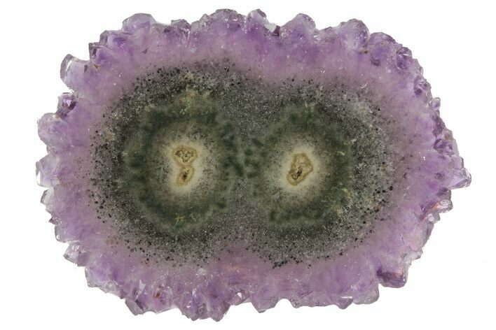 Amethyst Stalactite Slice - Uruguay #76626